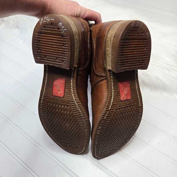 Carolina Wellington Work Boots Men's Sz 9 Vintage Western Pull On Cowboy Leather - Picture 7 of 12